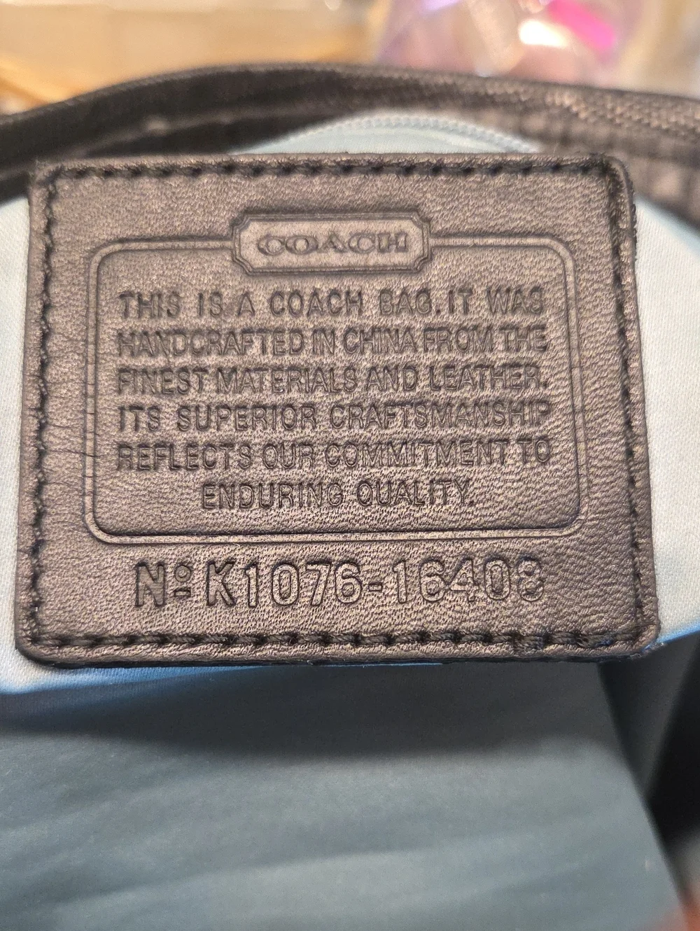 Pre-loved 2010 Coach Signature Logo Black/Brown Hobo Bag